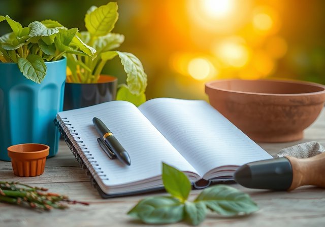 Indoor garden shelf with LED grow lights