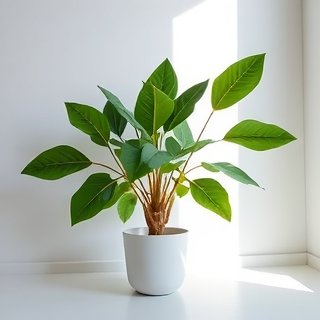 Fiddle leaf fig and indoor greenery thriving together