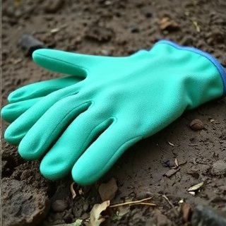 Pair of durable gardening gloves