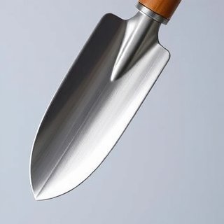 Hand-forged garden tools set including trowel and pruning shears