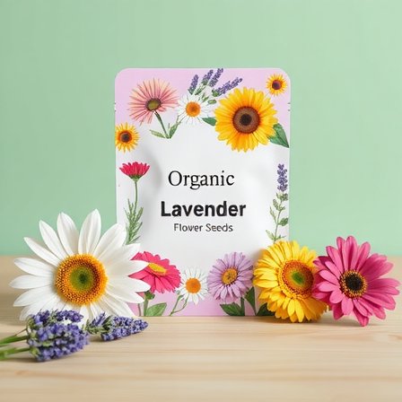 Packets of wildflower seeds for pollinators
