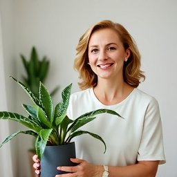 Portrait of community member sharing gardening testimonial