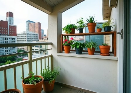 Creative balcony garden setup for compact urban spaces